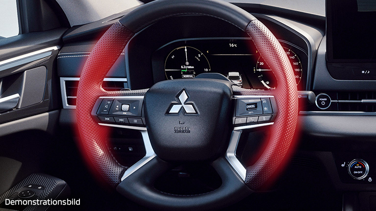 Beheizbares Lenkrad im neuen Outlander Intro Edition Beheizbares Lenkrad im neuen Mitsubishi Outlander Intro Edition
